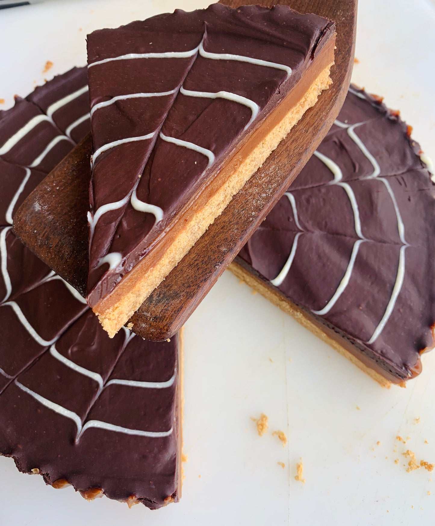 Millionaire’s Tart (Tarte de caramelo e chocolate)