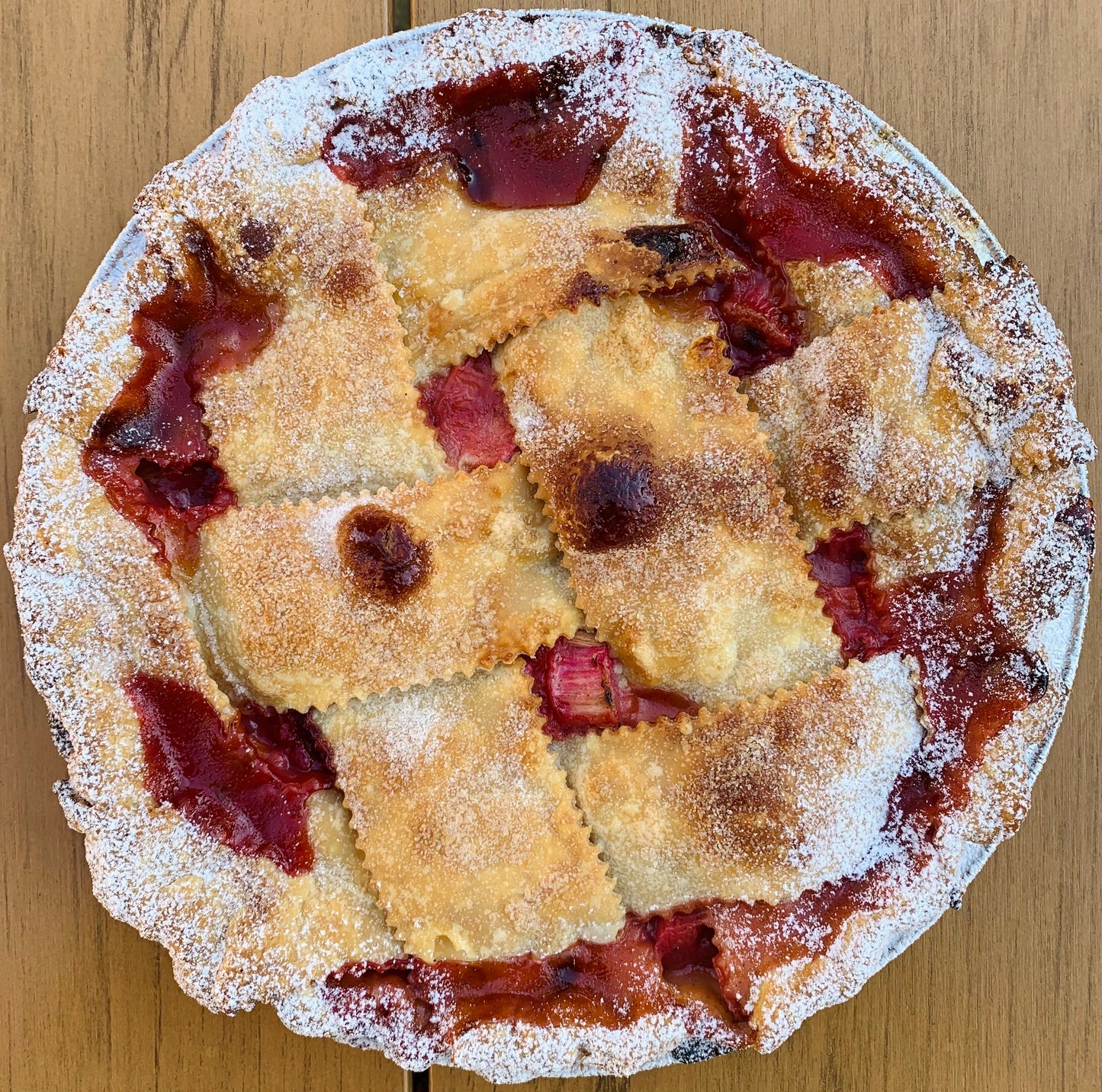 Rhubarb Strawberry Pie