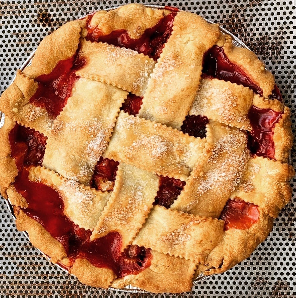 Rhubarb Strawberry Pie